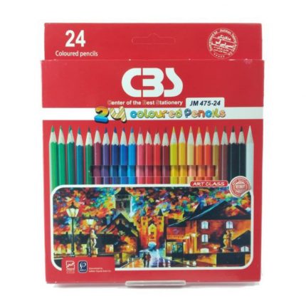 مداد رنگی 24 رنگ سی بی اس (عمده)