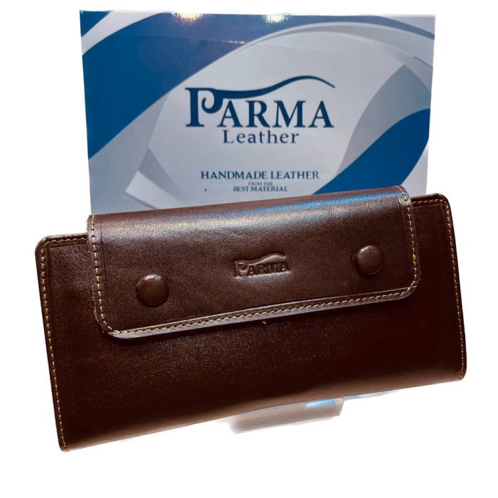 کیف پول چرم مردانه دو دکمه عمده (Parma)